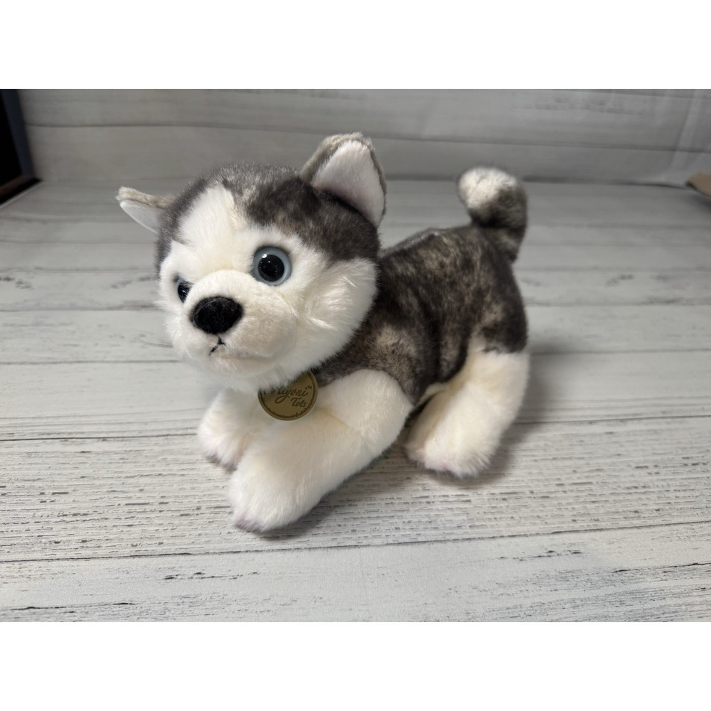 Aurora Miyoni Tots Plush Stuffed Animal Siberian Husky Dog‎
